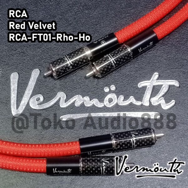 RCA Cable - Vermouth Red Velvet - Rhodium Plated - Image 2